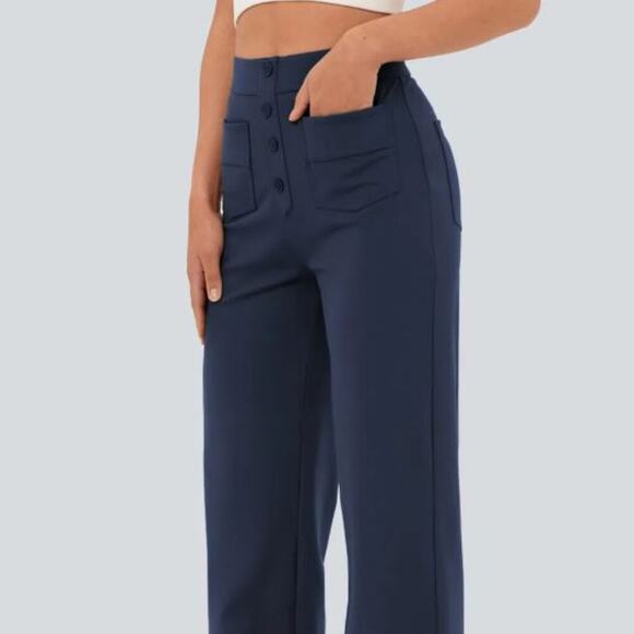 HALARA Navy Straight Leg Pants - Picture 3 of 5